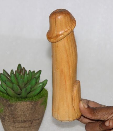 Figurine sexuelle en bois 6,6 pouces partie organes génitaux masculins porte porte porte porte décoration jouet 14648 - Photo 1 sur 10
