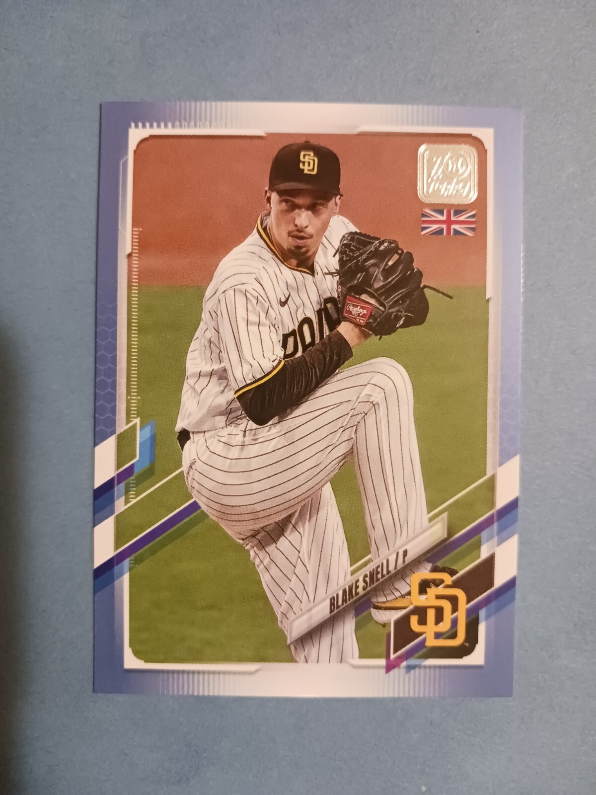 2021 Topps UK Edition #157 Blake Snell Blue Parallel /75  San Diego Padres 