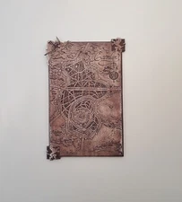 Caemlyn Map, Wood Sign, Handmade