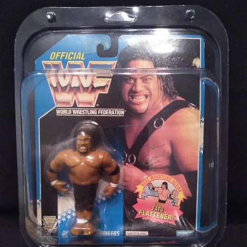WWF 1993 Hasbro Headshrinker Fatu (Rikishi) Blue C...