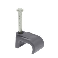 Image of Flat Cable Clips +Nail Grey T&E Twin and Earth 1mm 1.5mm 2.5mm 4mm 6mm 10mm 16mm