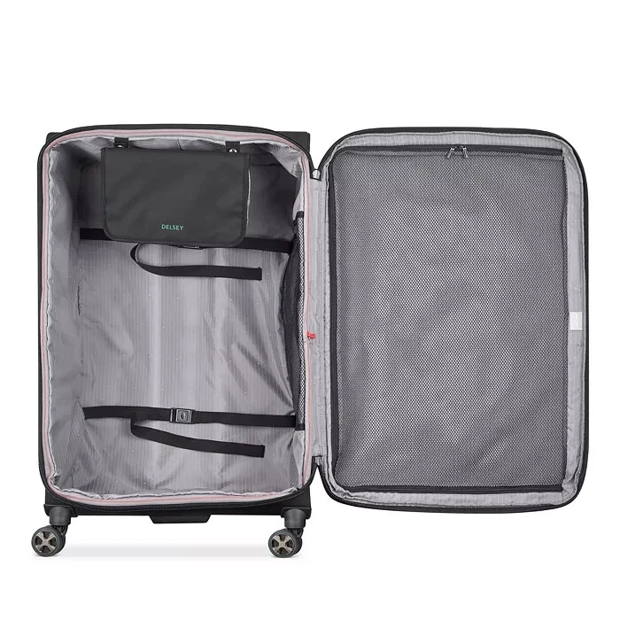 Delsey 29'' Black Helium DLX Softside Expandable Spinner Luggage B1018 - Image 4 of 4