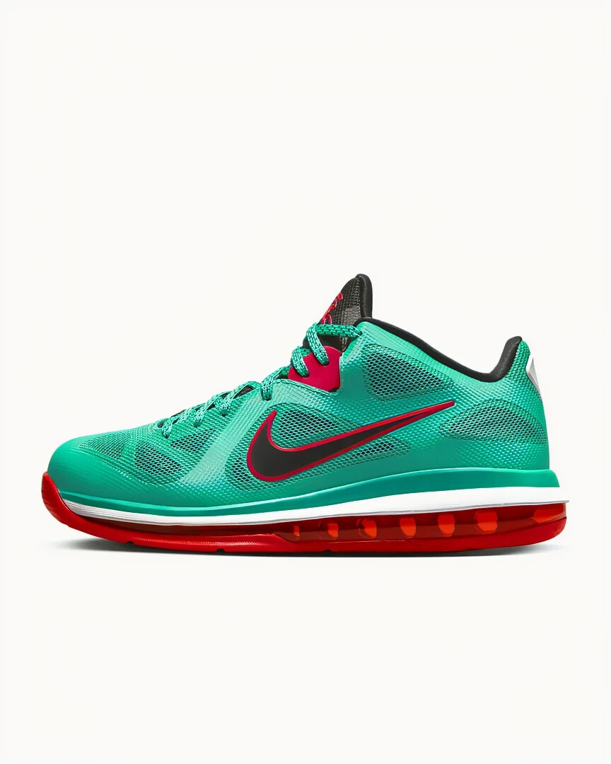 Lebron 9 Reverse Liverpool Men's US 13 Green Red Black Nike Air Retro Basketball