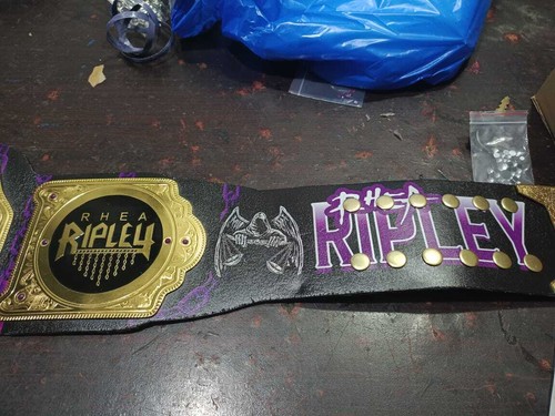 Rhea Ripley Custom World HeavyWeight Championship Title Wrestling Belt - Picture 5 of 5