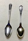 TWO Demitasse Spoons - Villa Norfolk by Gorham Sterling Silver & Pat. 1924