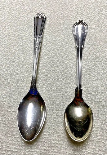 TWO Demitasse Spoons - Villa Norfolk by Gorham Sterling Silver & Pat. 1924