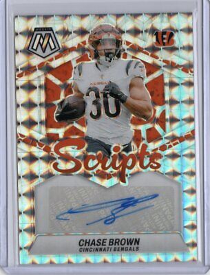 2024 Panini Mosaic Chase Brown #SC-CBR Mosaic Scripts Rookie 2024 Panini Mosaic Chase Brown #SC-CBR Mosaic Scripts Rookie