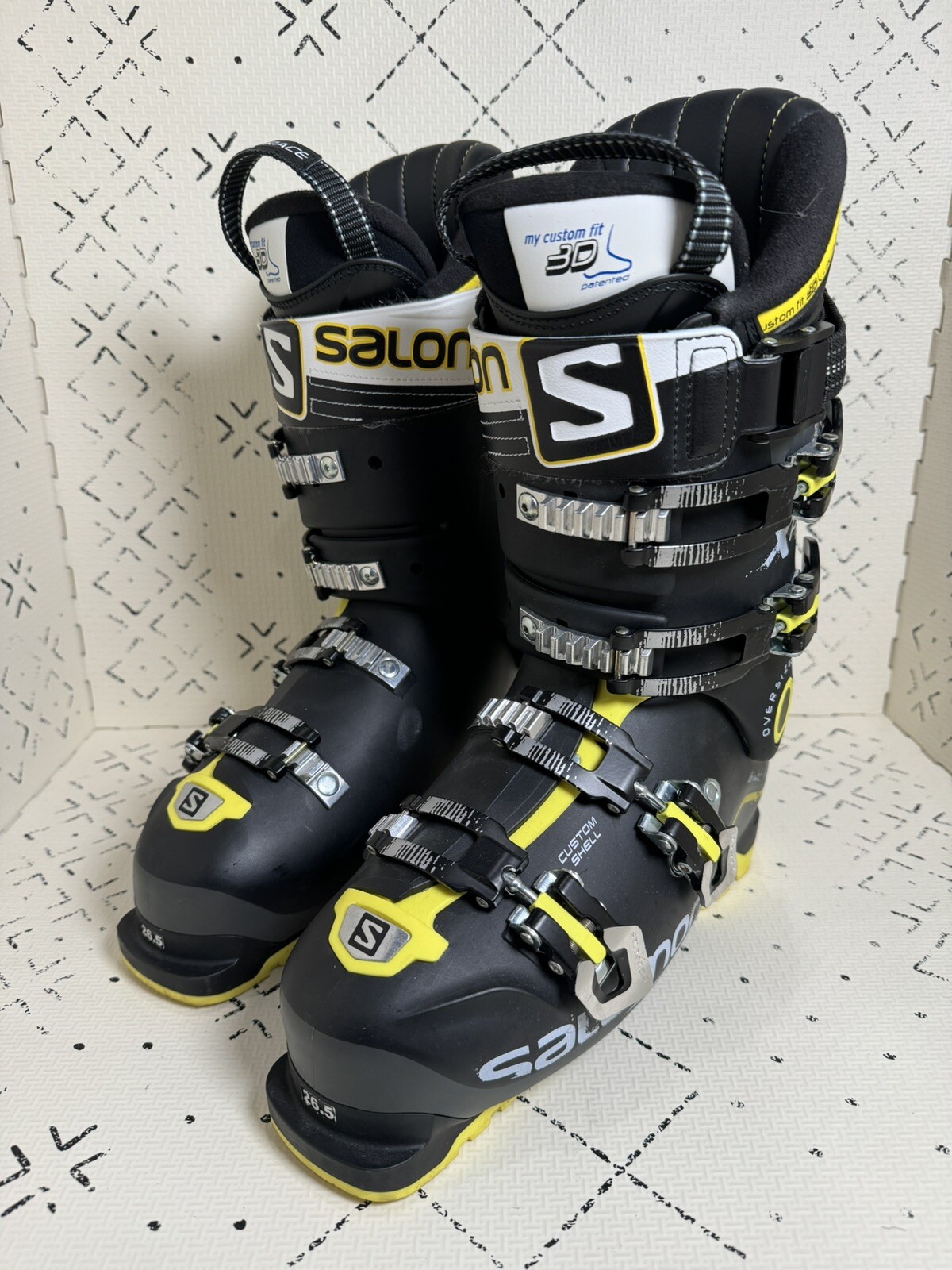 Scarponi da sci SALOMON S XPro 130 Energyzer nero giallo 26 26 5 306 mm.!!