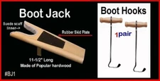 BOOT Jack and (2) TWO Pulls -  Cowboy Boot Hooks - Made in USA!