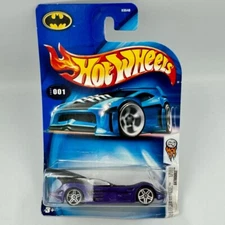 Hot Wheels 2004 First Editions 1/100 Purple Batmobile Toy Car #001
