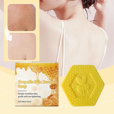 80g Propolis Cleansing Soap Deep Cleaning & Natural Nourishing D3P7 So X9F0