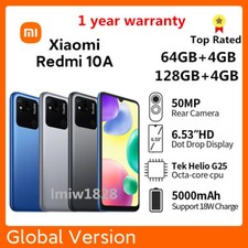 Xiaomi Redmi 10A 64GB 128GB 4G Unlocked Android Global Smartphone