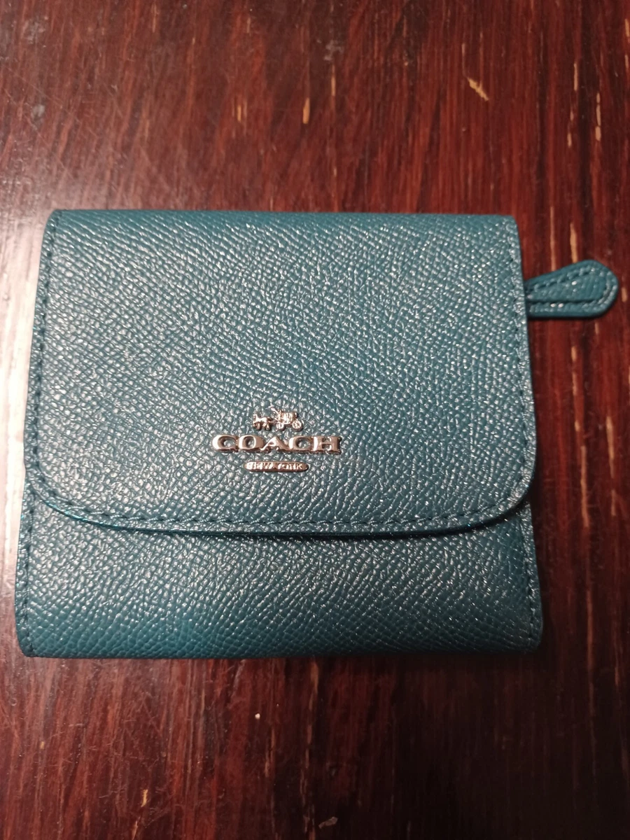 Teal coach wallet sale