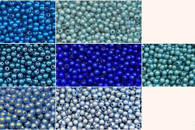 6mm 40St. Miracle Beads Magic Beads Wunderperlen 3D Effekt Ilumination Fädell. 2