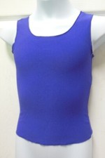 NWOT purple matte spandex dance top medium child