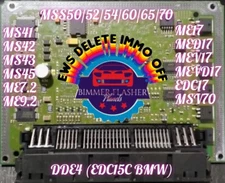BMW DME EWS IMMO OFF MS41/42/43/45, ME 5.2/7.2/9.2, MSS50/52/54/54hp/60/65/70