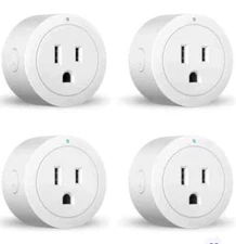 Smart Plug ESICOO White WiFi Plugs That Work with Alexa or Google Assistant NEW