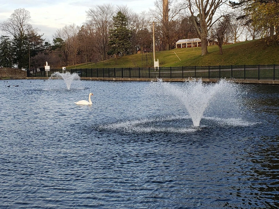 3/4 惠普台风显示器漂浮曝气器和除冰器 | 池塘、湖泊、码头、游泳池 — 第 2/3 张图片