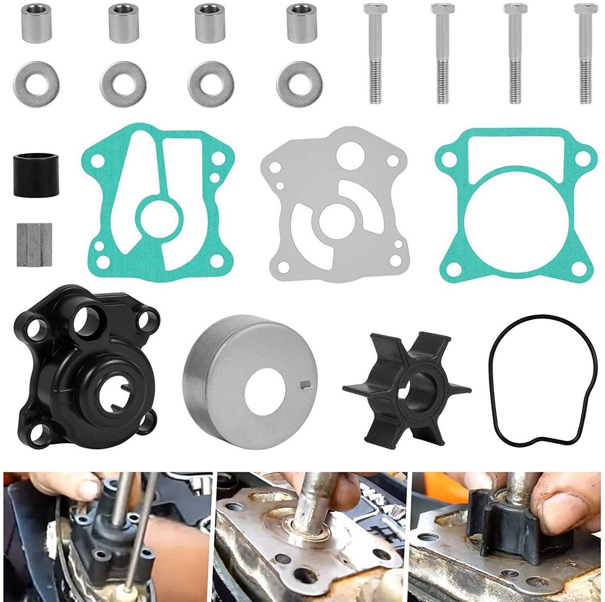 HYDRA ウォーターバンパープレート Water Pump Impeller Repair Kit for Honda 40 50 hp BF40A