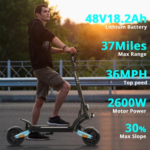Caroma 1600W Electric Scooter Adults, 36 Mph 8.5" Foldable Off Road E Scooter - Picture 2 of 8