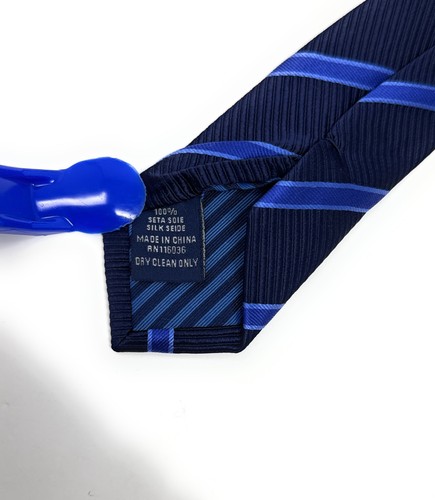 Charles Tyrwhitt Royal Stripe 100% Silk Neck Tie Mens NWT 3.5 x 60 - Picture 4 of 5