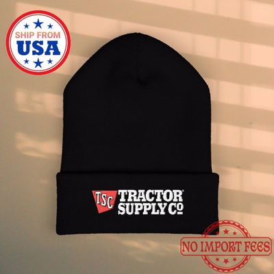 #ad #ad Tractor Supply Company Black Beanie Hat Size Adult $28.99