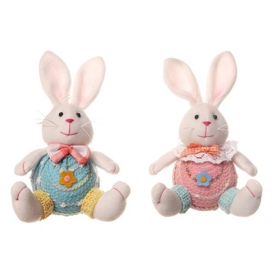 2PCS Easter Rabbit Figurine Display Hangable Great for Easter DIY Parties Decors