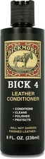 Bick 4 Leather Conditioner and Leather Cleaner 8 Oz Will Not Darken Leather