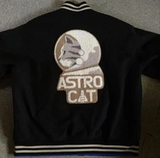 XL Size Stadium Jacket Graniph Astro Cat