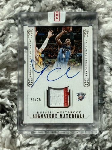 2014-15 Panini National Treasures Russell Westbrook Prime Auto Patch /25