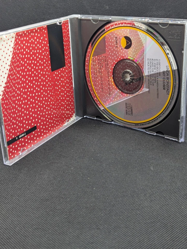 LINDA RONSTADT Get Closer CD 1982 Asylum Records USA Foto 3 de 4