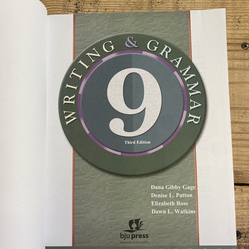 Bob Jones Writing & Grammar 9 Student WorkText (3rd Edition) 9th Grade - Picture 2 of 8