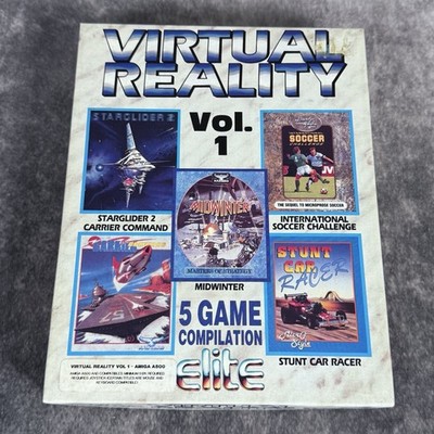 Virtual Reality Vol 1 Amiga Spiel - mit Handbuch Big Box 5 Spiele Zusammenstellung Elite