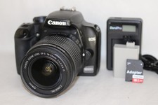 Canon EOS 1000D DSLR Camera 18-55mm IS Lens Kit Battery Charger SD