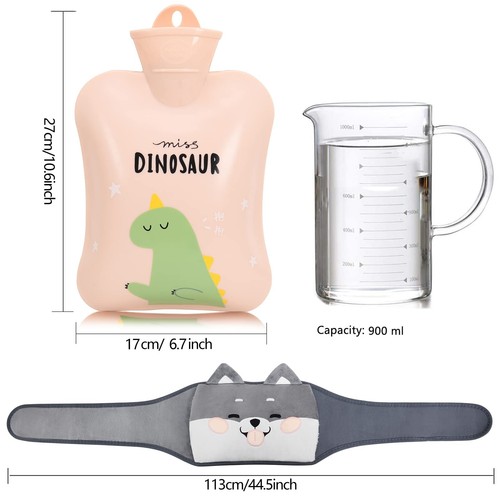 Hot Water Bag,Hot Water Bottle with Waist Cover Cartoon Warm Water Pouch for ... - Picture 2 of 6
