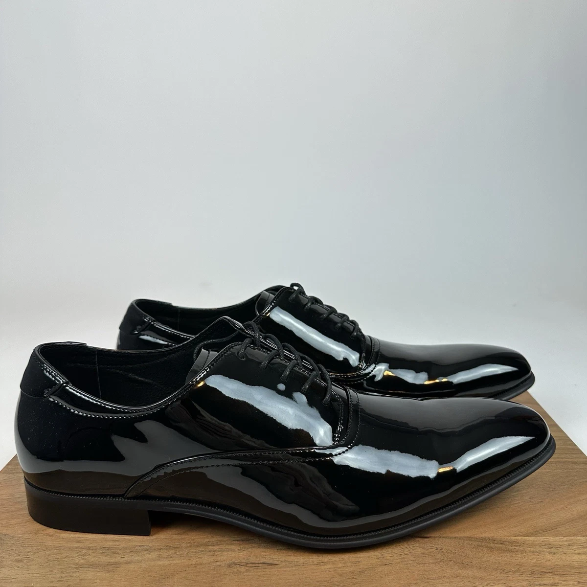 Joseph Abboud Leather Upper Black Dress Shoes for Men for 