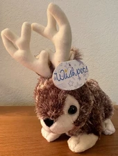 NWT Wishpets JACKSON THE JACKALOPE 8" Plush Stuffed Animal Toy 2007 Cute & Soft!