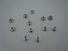 AURORA MODEL MOTORING 12 PC CHROME TJET WHEELS  NOS  ORIGINAL  GORGEOUS