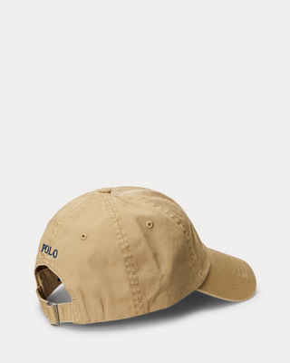 Polo Ralph Lauren Cotton Chino Baseball Cap Tan/Navy, Adjustable