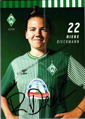 Original Autogramm Rieke Dieckmann Werder Bremen /// Autograph signiert s 320922
