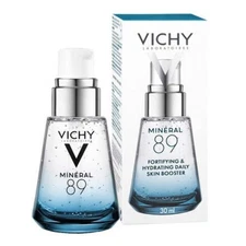 Vichy Mineral 89 Fortifying and Hydrating Daily Skin Booster, Face Serum with Hy