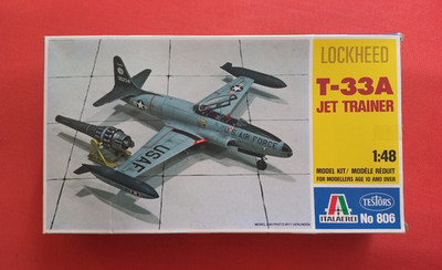 1/48 Italeri Testors 806, T-33A JET TRAINER