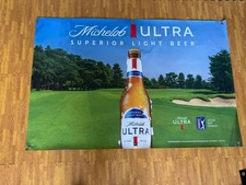 Michelob Ultra Superior Light Beer Golf Banner | PGA Beer Sponsor Vinyl Banner