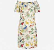 J.Crew Hawaiian Print Shift Dress Womens Size 4 Cotton Tropical Floral