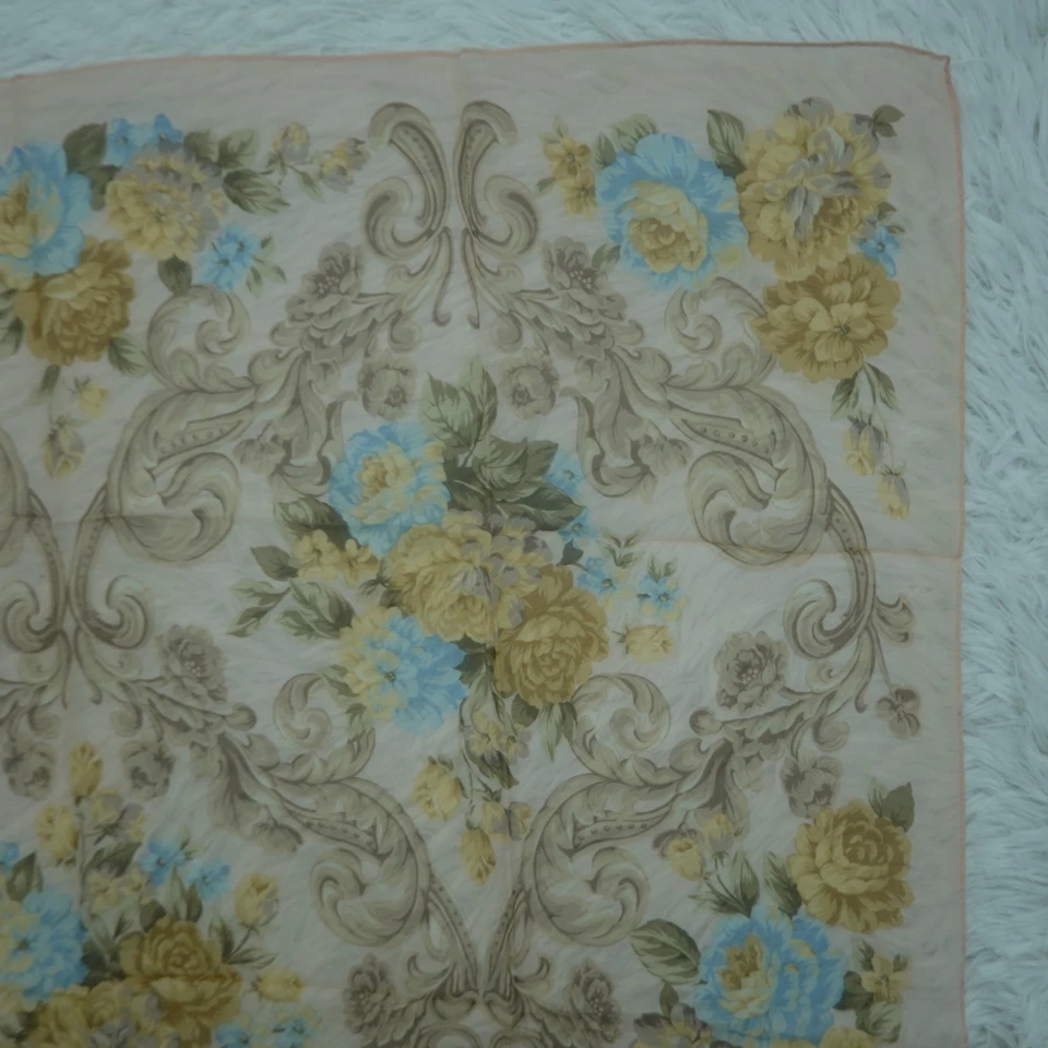 ECHO Frank Stella Flower Pink Silk Scarf Scarves 32" X 34" P995 - Image 3 of 4