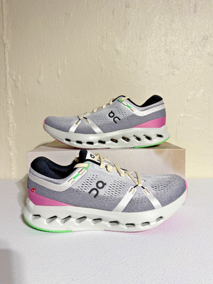 On Sneakers Mens 9.5 Cloudsurfer 2 3MF10120981 Gray Athletic Running Trainers‎ On Cloudsurfer 2 Running Sneaker White Mineral Gray  main image 2