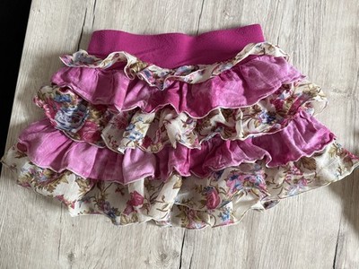 Boho Cottagecore Rock Volantrock Rüschenrock Minirock Crinkle Rock Shabby Chic