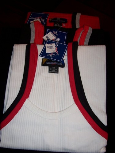 Athletic Zone mens tank tops in Black Red Sizes 2X 3X NWT - 第 1/2 張圖片