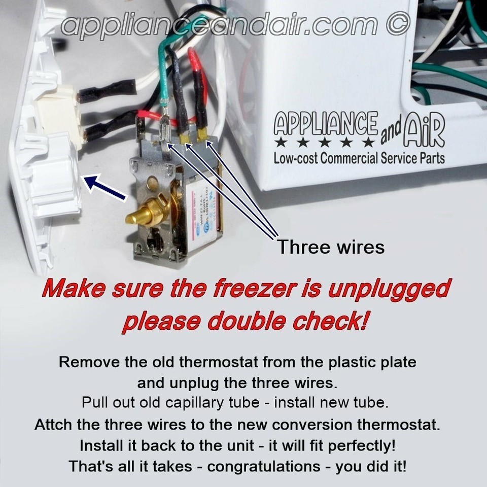 Refrigeration Thermostat Convert Freezer to Fridge Ships TODAY! eBay