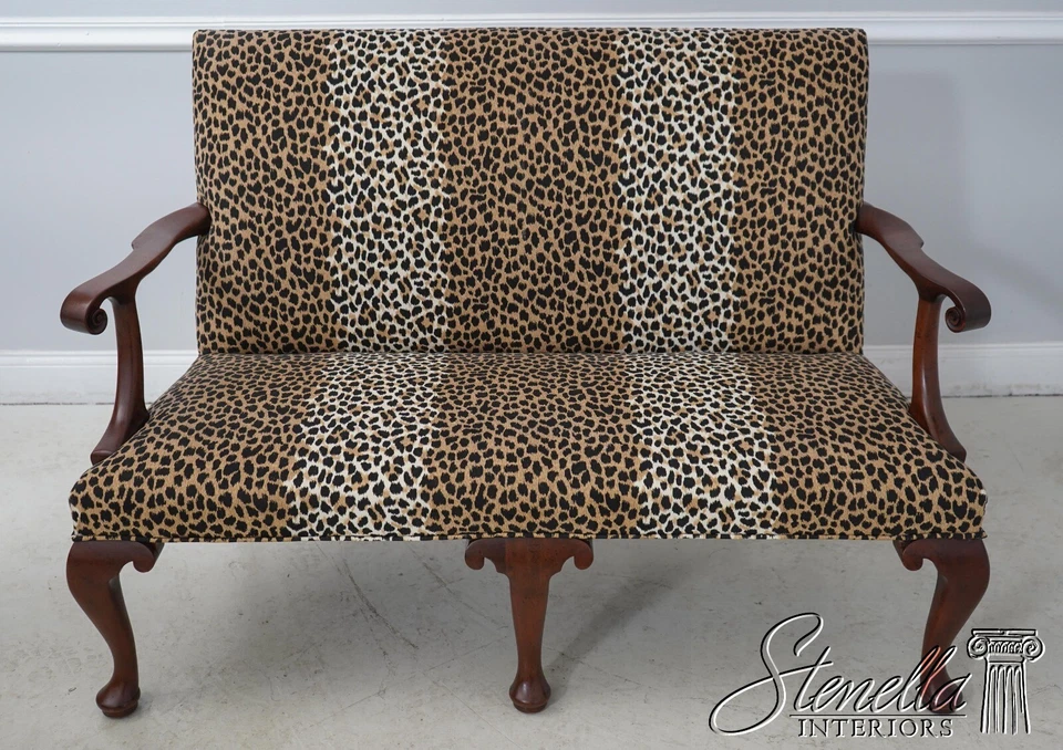 61316EC: KITTINGER Colonial Williamsburg CW-154 Caoba Settee Loveseat Foto 2 de 4